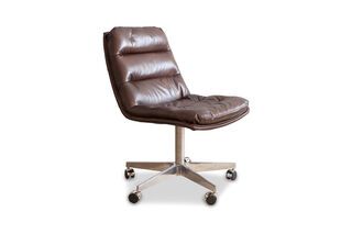 Silla de oficina de cuero Breunor
