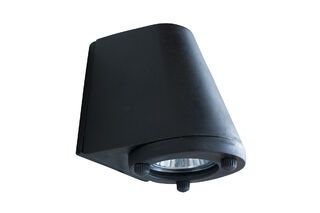 Aplique de exterior negro Aix