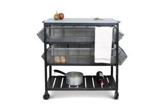 Carrito de almacenamiento de cocina Piedra Azul