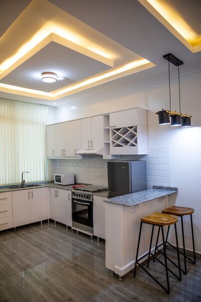 Cocina con bonito efecto de luz