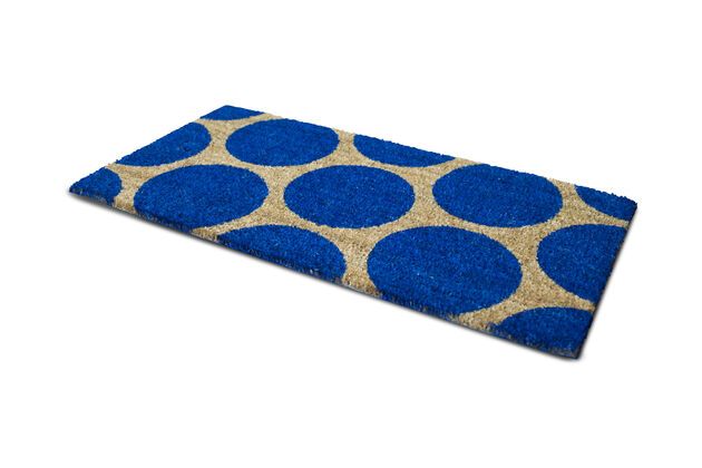 Felpudo con burbujas azules