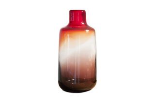 Jarrón de cristal rojo Bobby