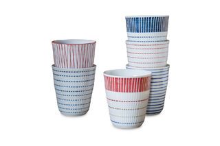 Juego de 6 tazas de porcelana Grite