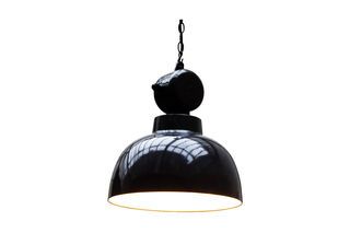 Lámpara colgante Industrial negra de 40 cm retronom