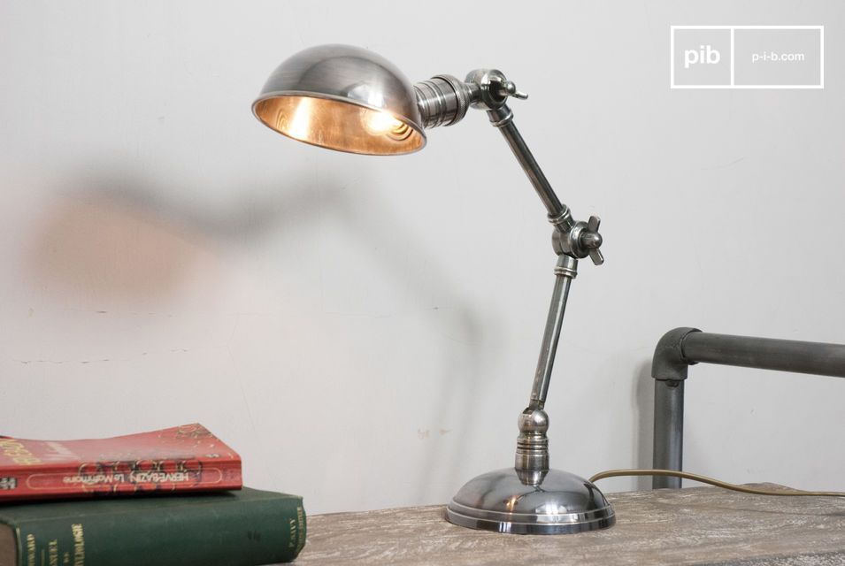 Lampe de bureau Hedges, style industriel chic