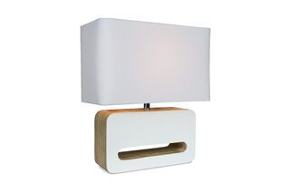 Lámpara de mesa Wood White