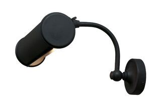 Lámpara de pared negro mate