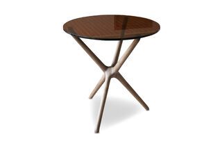 Mesa auxilair de vidrio Nodern