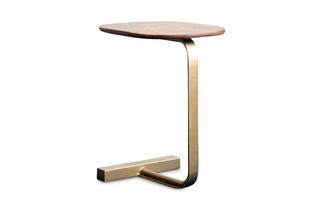 Mesa auxiliar de madera y metal Pontis