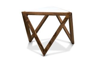Mesa auxiliar triangular Marmori