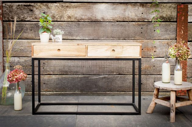 Consola con cajones de madera Austin