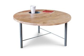 Mesa de centro de madera Bascole