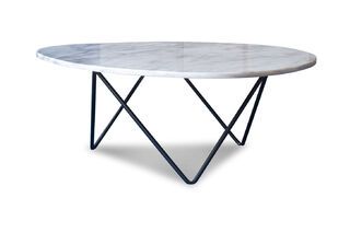 Mesa de centro de mármol blanco de Trivisan
