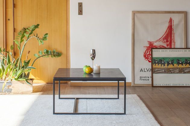 Mesa de café de mármol negro Avedore