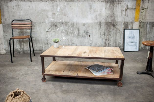 Mesa de centro industrial Aristode
