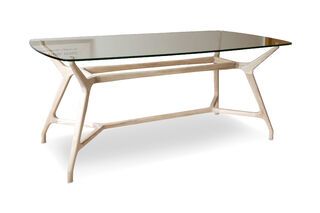 Mesa de comedor de vidrio Nixon