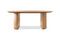 Miniatura Mesa de comedor grande de madera clara Solna Clipped