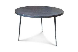 Mesa de sofá en mármol negro Vilma