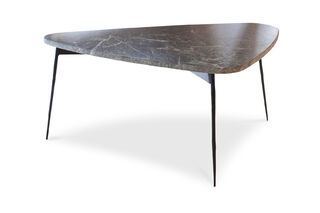 Mesa trípode de mármol verde Maybury