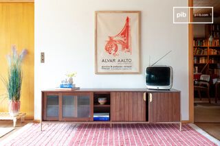 Mueble de TV de madera Pitea