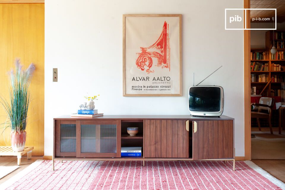 Mueble de TV de madera Pitea