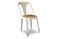 Miniatura Silla blanca Multipl's con madera Clipped