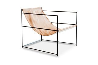 Sillón colgante de cuero Casperünd