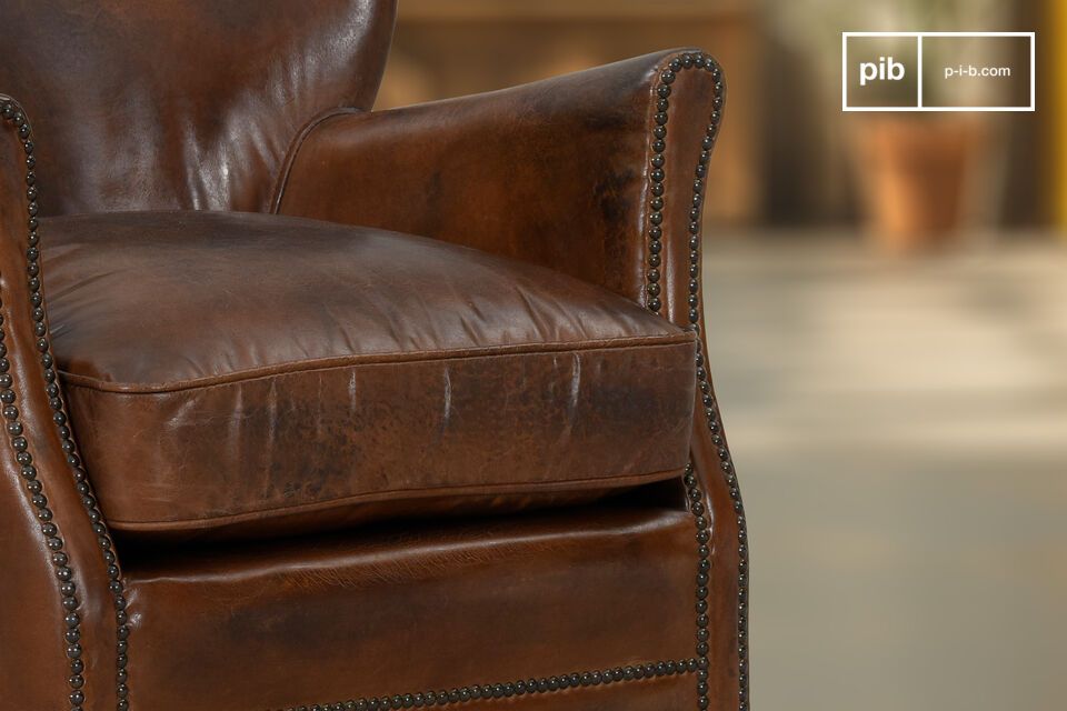Aporta a tu hogar una elegancia atemporal con este sillones de cuero nspirado en los acogedores