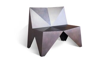 Sillón de metal Poligonal