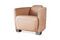 Miniatura Sillón de piel camel Red Baron Clipped