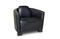 Miniatura Sillón de cuero negro Red Baron Clipped