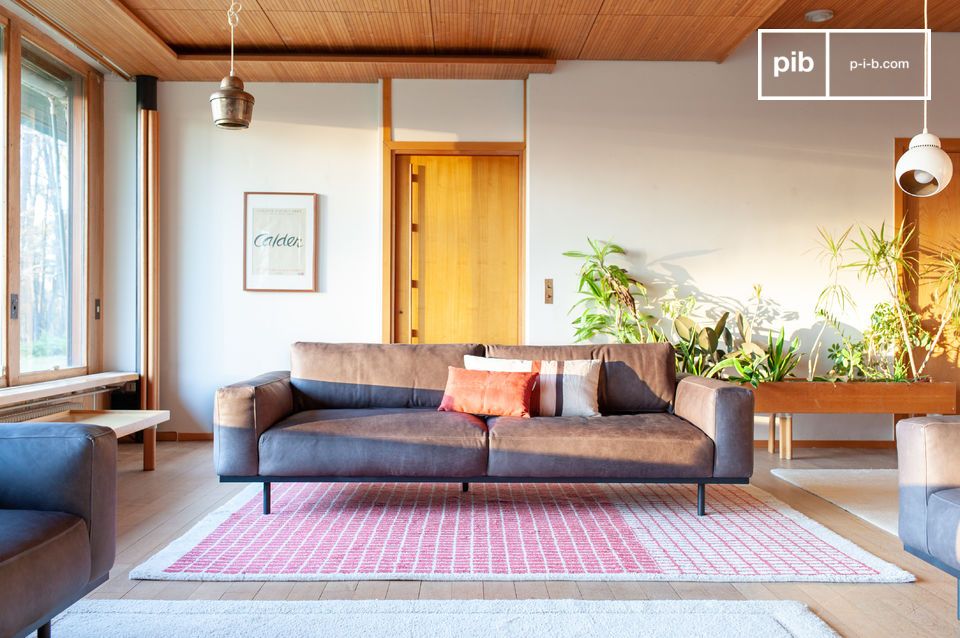 Después de un día ajetreado, un sofá cómodo con un diseño armonioso es imprescindible