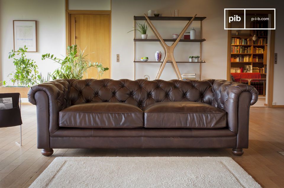 Un sofá imponente de calidad excepcional.