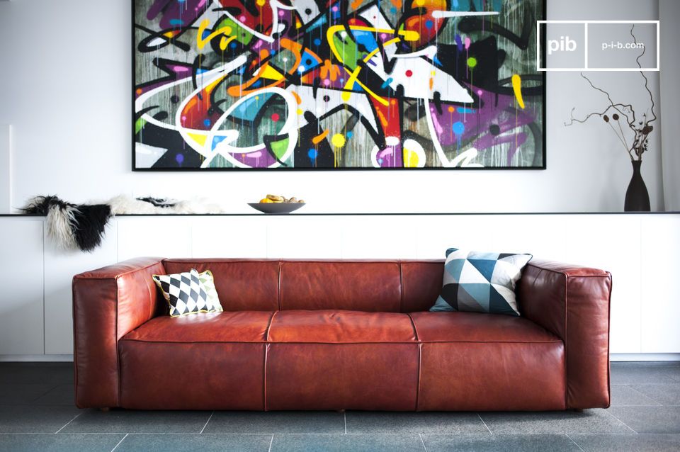 La quintaesencia del sofá de cuero: carácter, diseño, durabilidad.