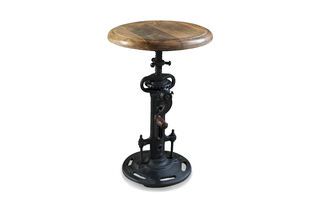 Taburete industrial con manivela