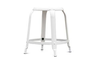Taburete Studio con remaches blancos